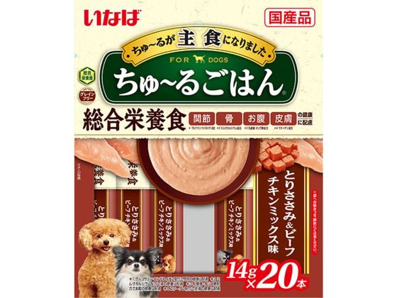 いなば ちゅーるごはん とりささみ&ビーフ 14g×20本 いなば ちゅーるごはん とりささみ&ビーフ 14g×20本