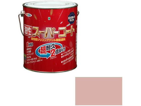 アサヒペン 油性スーパーコート 1.6L シャドーピンク