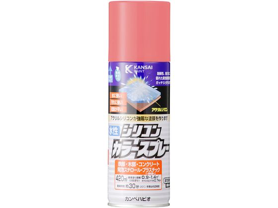 カンペハピオ 水性シリコンカラースプレー チェリーピンク 420ml カンペハピオ 水性シリコンカラースプレー チェリーピンク 420ml