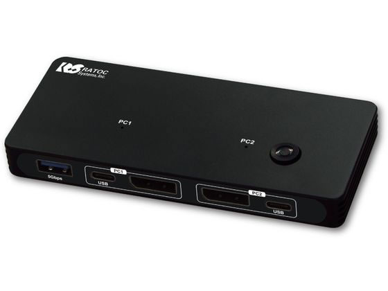 ラトックシステム 8K30Hz対応 DPパソコン切替器 RS-260DP-8K ラトックシステム 8K30Hz対応 DPパソコン切替器 RS-260DP-8K