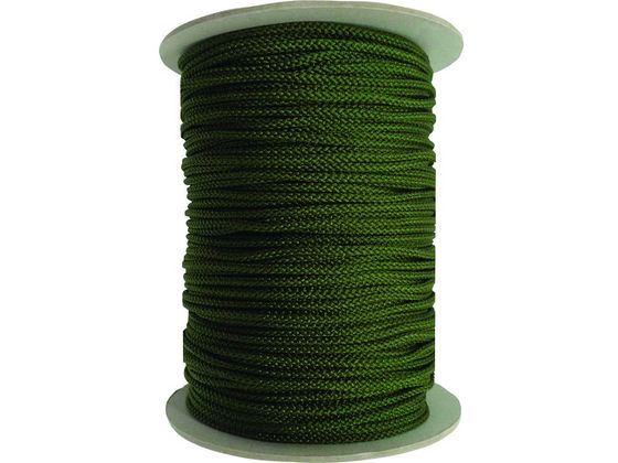 ユタカメイク 江戸打ち紐 ODグリーン 約4mm×130m PAR-8135