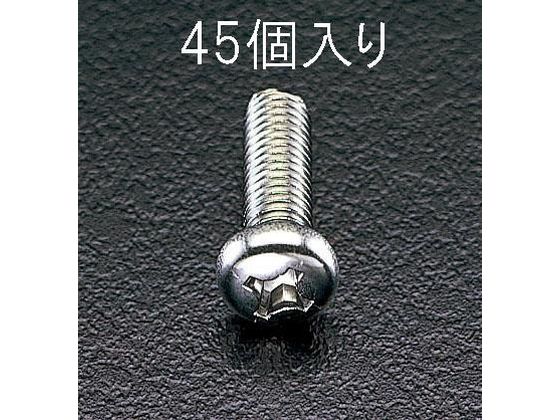 エスコ 鍋頭小ねじ ステンレス製 M4×30mm 45本 EA949SJ-45 エスコ 鍋頭小ねじ ステンレス製 M4×30mm 45本 EA949SJ-45