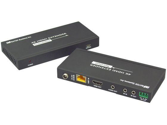 ラトックシステム 4K60Hz対応 HDMI延長器(100m) RS-HDEX100-4K