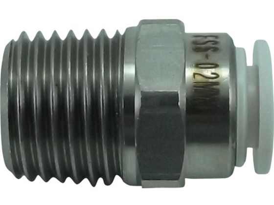 チヨダ ファイブSUSメイルコネクタ 白 6mm・R1/4 FS6-02MW チヨダ ファイブSUSメイルコネクタ 白 6mm・R1/4 FS6-02MW