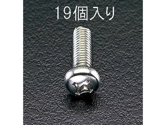 エスコ 鍋頭小ねじ ステンレス製 M6×30mm 19本 EA949SJ-64