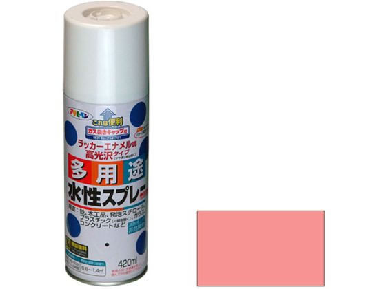 アサヒペン 水性多用途スプレー 420ml コスモスピンク