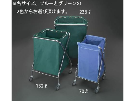 エスコ ダストカート エコ袋・青付 415×409×751mm EA995AA-51F