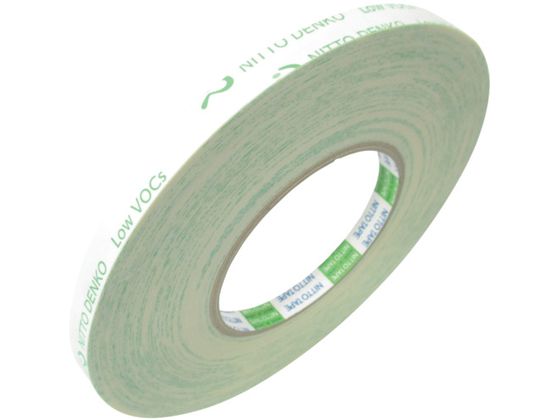 日東 低VOC再はく離可能両面テープ 10mm×20m 白
