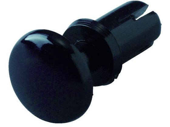 ●型番：TPR5045-BK●入数：50個●フランジ径（mm）：9 ●色：黒 ●穴径（mm）：5．1 ●高さ（mm）：4．5 ●使用可能厚さ（mm）：1．5〜2．5 ●引抜強度（kgf）：25●ナイロ