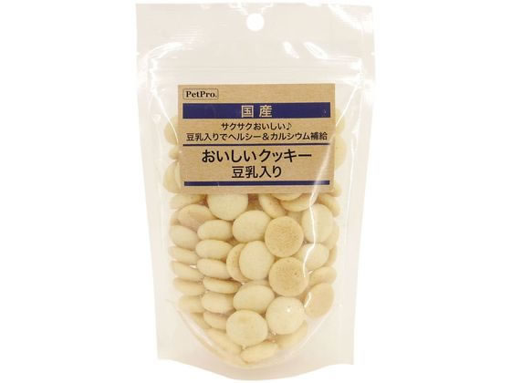 ペットプロジャパン 国産おやつ おいしいクッキー 豆乳入り 65g
