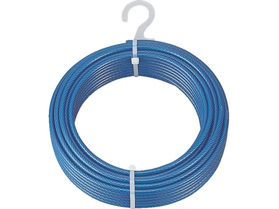 TRUSCO メッキ付ワイヤロープ PVC被覆タイプ 2(3)mm×100m