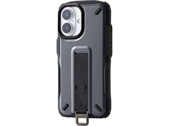 エレコム iPhone16 ケース NESTOUT グレー PM-A24ANESTGY エレコム iPhone16 ケース NESTOUT グレー PM-A24ANESTGY
