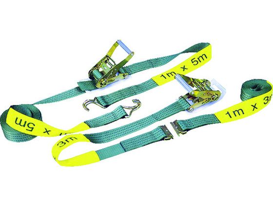 ニッコウ ベルト荷締機 ナローフック付 幅50mm 長さ1m 固定・7m