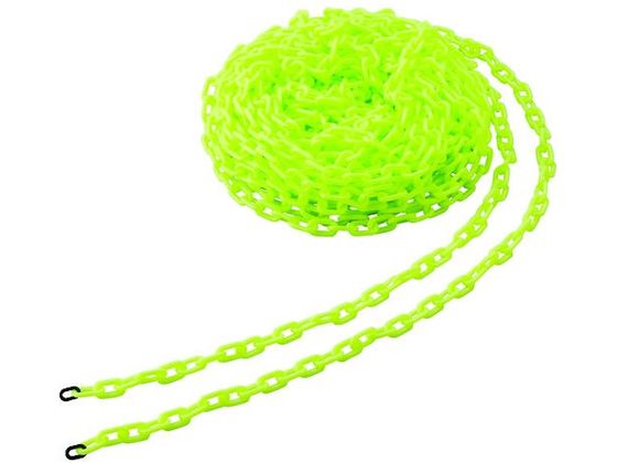 TRUSCO プラチェーン 6MM×30M 蛍光イエロー TPC-6LY