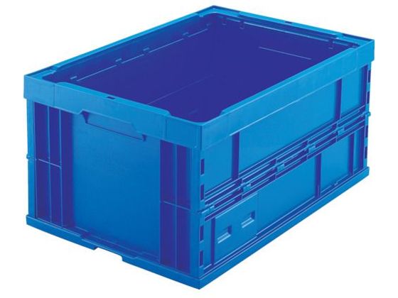TRUSCO 折りたたみコンテナ75L ダークブルー TR-75B
