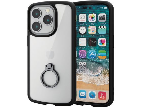 エレコム iPhone14 Pro ケース カバー PM-A22CTSLFCRBK エレコム iPhone14 Pro ケース カバー PM-A22CTSLFCRBK
