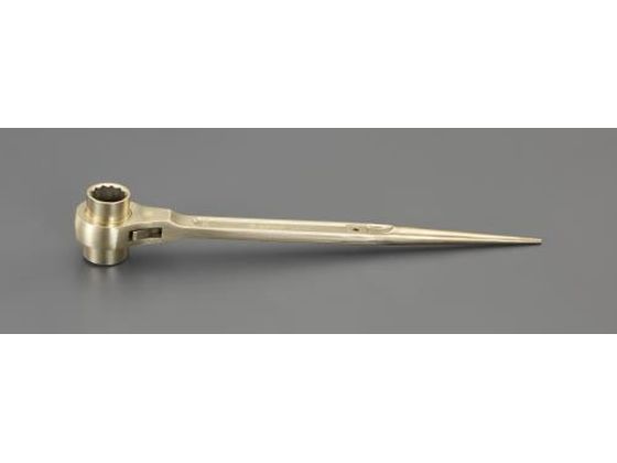 エスコ 両口ラチェットレンチ ノンスパーキング 24×27mm EA643BH-5 エスコ 両口ラチェットレンチ ノンスパーキング 24×27mm EA643BH-5