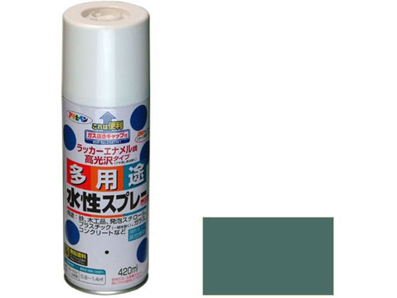 アサヒペン 水性多用途スプレー 420ml オールドグリーン