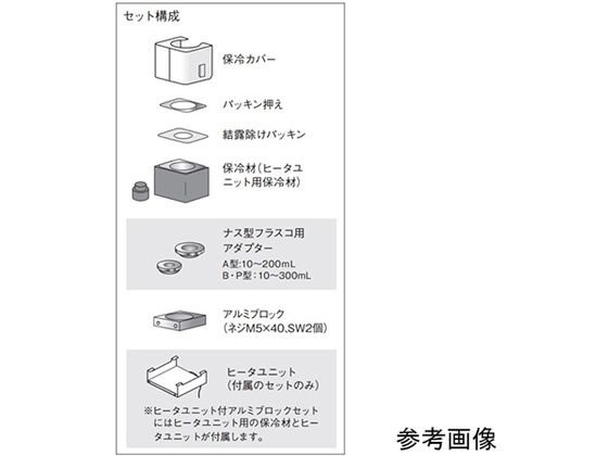 アズワン ナス型フラスコ用アルミブロックセット JIS規格 500mL PSL-2500A型用 65-0580-21