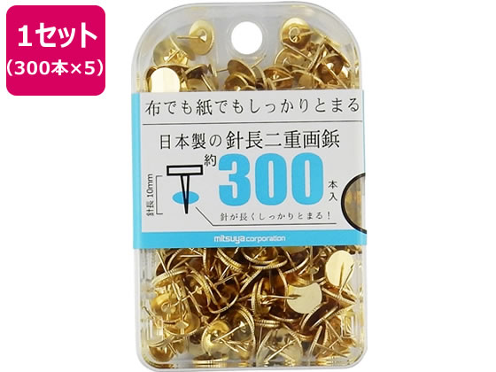 ミツヤ 足長画鋲 300本×5 BX2-NL