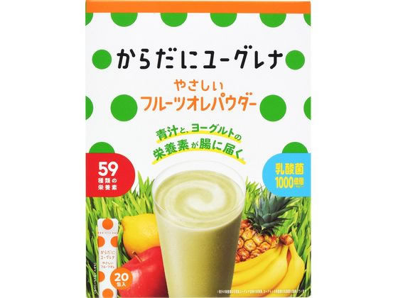 ユーグレナ グリーンパウダー やさしいフルーツオレパウダー 20包 ユーグレナ グリーンパウダー やさしいフルーツオレパウダー 20包