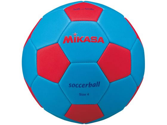 ミカサ スマイルサッカー 4号 縫い サックスブルー/レッド STPEF4-SBLR ミカサ スマイルサッカー 4号 縫い サックスブルー/レッド STPEF4-SBLR