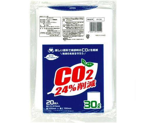 日本技研工業 リビプラC 半透明 30L 20枚入 LP-C32