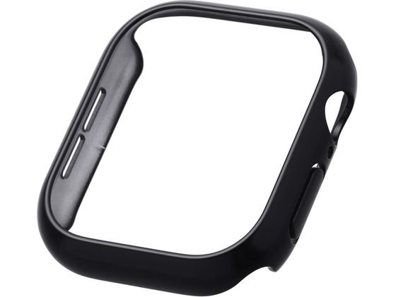 エレコム アップルウォッチ 46mm バンパー メタリックブラック AW-24ABPPMBK エレコム アップルウォッチ 46mm バンパー メタリックブラック AW-24ABPPMBK