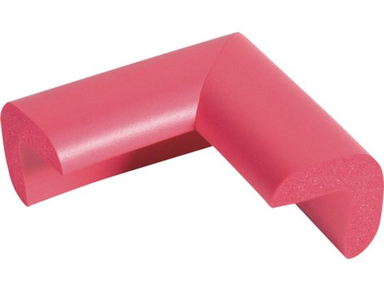 TRUSCO 安心クッションコーナー用 小 レッド TAC-25