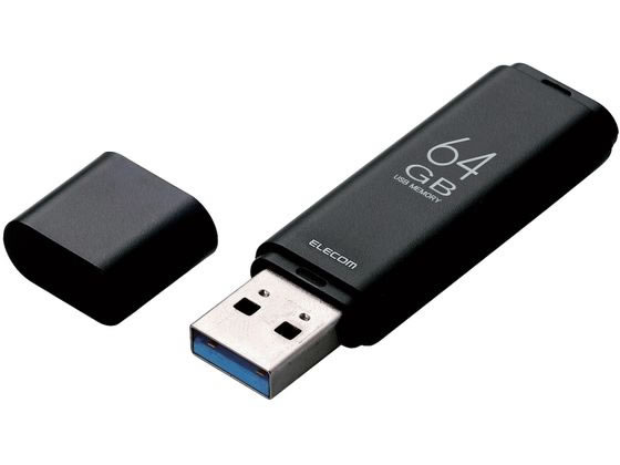 エレコム USBメモリ 64GB USB3.1対応 ブラック MF-TKU3064GBK