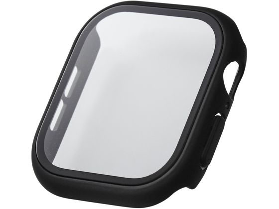 エレコム アップルウォッチ 46mm フルカバーケース ブラック AW-24AFCGBK エレコム アップルウォッチ 46mm フルカバーケース ブラック AW-24AFCGBK