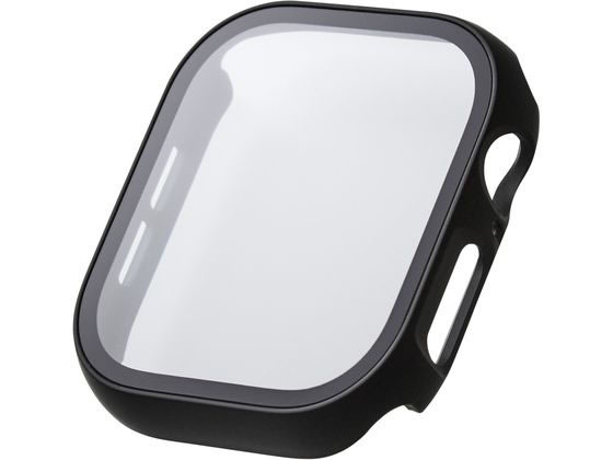 エレコム アップルウォッチ 46mm カバー 防反射 ブラック AW-24AFCGMBK エレコム アップルウォッチ 46mm カバー 防反射 ブラック AW-24AFCGMBK