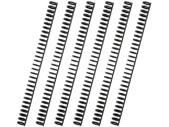 カール事務器 ルーズリング 14mm ブラック 6本入 LR-14-K