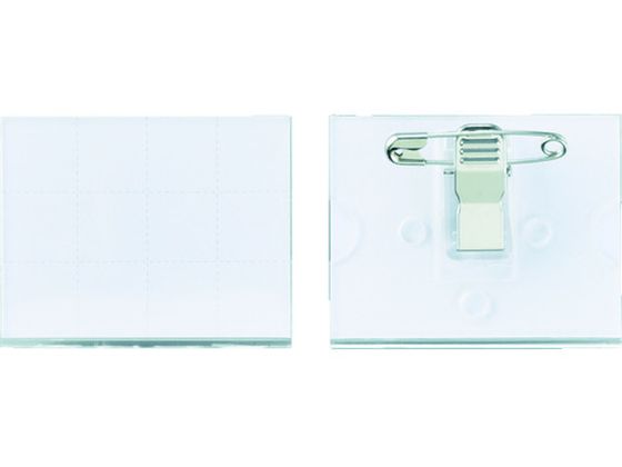緑十字 角型名札 41×50mm 両用クリップ付 298041