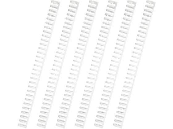 カール事務器 ルーズリング 14mm ホワイト 6本入 LR-14-W