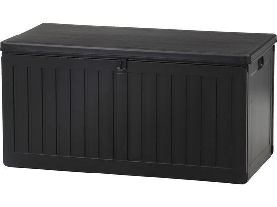 不二貿易 収納BOXベンチ ブラック 270L 55253 不二貿易 収納BOXベンチ ブラック 270L 55253