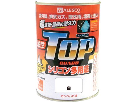 KANSAI カンペ 油性トップガード0.4L白 #00017640011004