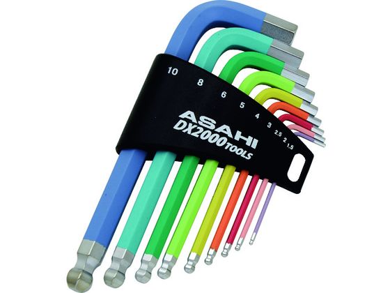 ASH オーロライン ボールポイント六角棒レンチセット9本組 AZUS910 ASH オーロライン ボールポイント六角棒レンチセット9本組 AZUS910
