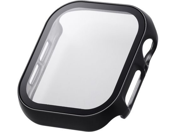 エレコム アップルウォッチ 42mm フルカバー メタリックブラック AW-24BFCGPBK エレコム アップルウォッチ 42mm フルカバー メタリックブラック AW-24BFCGPBK