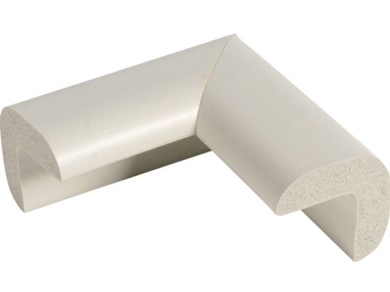 TRUSCO 安心クッション コーナー用 小 1個入り ライトグレー TAC-29