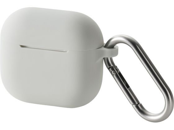 エレコム AirPods 第4世代 シリコンケース グレー AVA-AP06SCGY エレコム AirPods 第4世代 シリコンケース グレー AVA-AP06SCGY