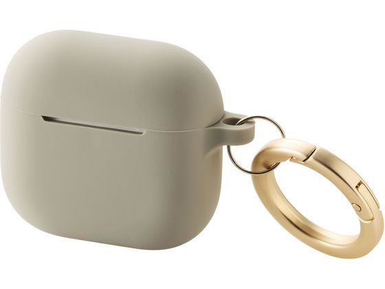 エレコム AirPods 第4世代 シリコンケース グレージュ AVA-AP06SCJGB エレコム AirPods 第4世代 シリコンケース グレージュ AVA-AP06SCJGB