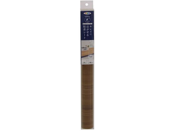 アサヒペン はがせる粘着シート 45×90cm ウォルナット RF206