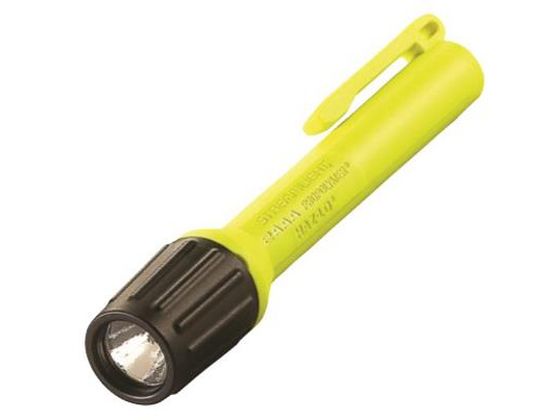 エスコ フラッシュライト LED 防爆構造 イエロー 単4×2本 EA758SD-84