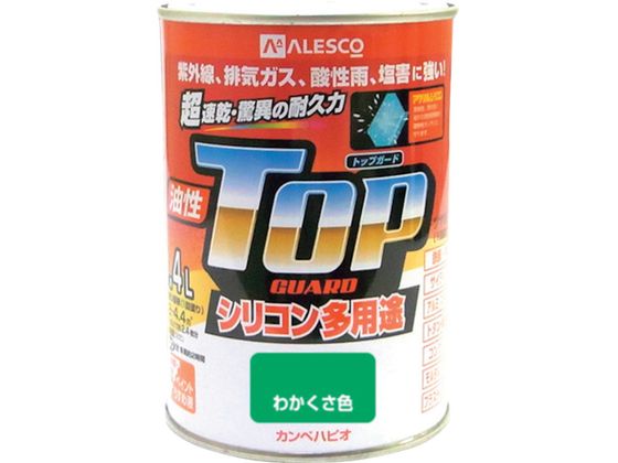 KANSAI カンペ 油性トップガード0.4Lわかくさ色