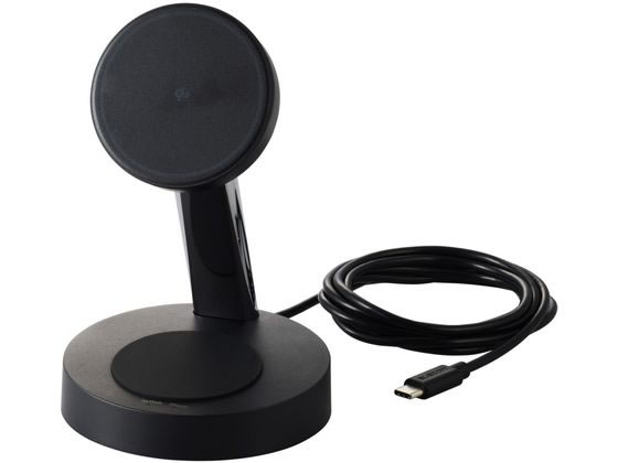 エレコム ワイヤレス充電器 Qi2対応 2in1 ブラック W-MS11BK エレコム ワイヤレス充電器 Qi2対応 2in1 ブラック W-MS11BK