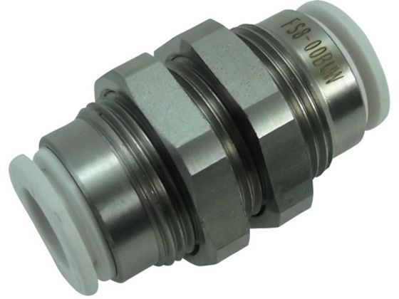 チヨダ ファイブSUSバルクヘッドユニオン 白 8mm FS8-00BUW チヨダ ファイブSUSバルクヘッドユニオン 白 8mm FS8-00BUW