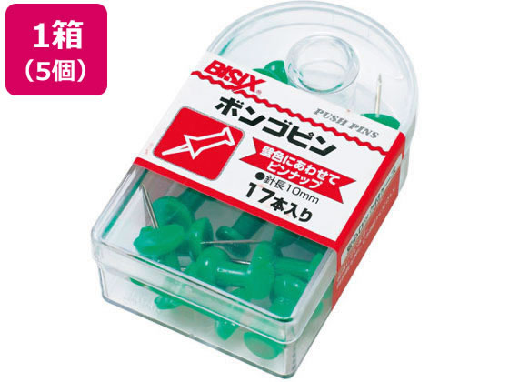 ミツヤ ボンゴピン 緑 17本×5 BX1-3-GR