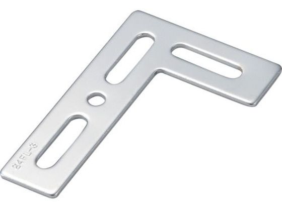 TRUSCO ジョイント金具24型フラット クロム 寸法100×65 穴数4
