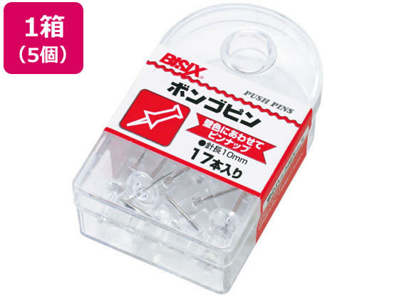 ミツヤ ボンゴピン 透明 17本×5 BX1-3-T